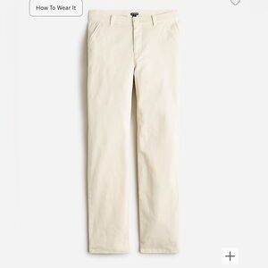 NWT J Crew Kate straight-leg pant in chino
